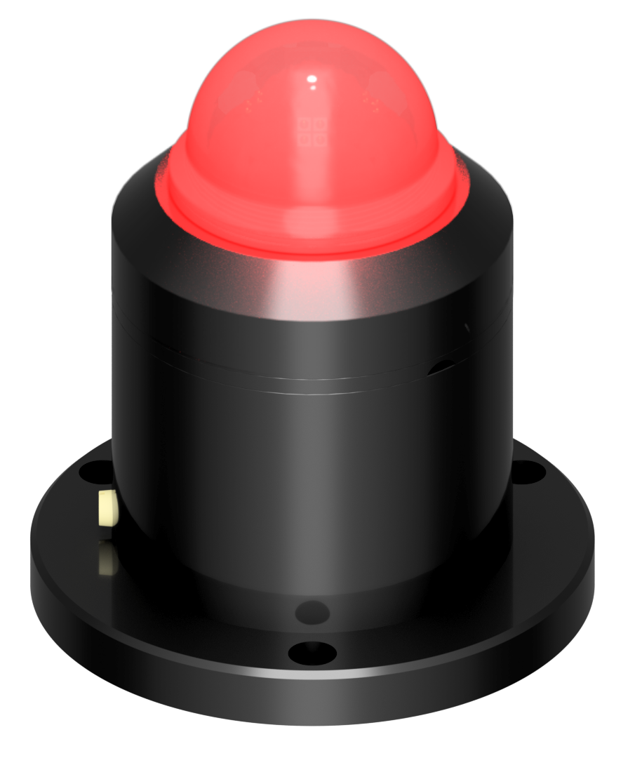 Obstruction light, red, hemispherical, Dimmable Obstruction light, red, hemispherical, Dimmable